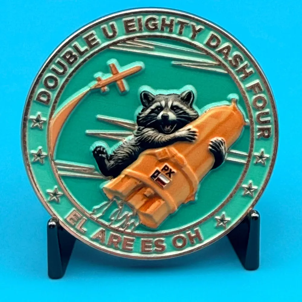 Front of the W80-4 challenge coin